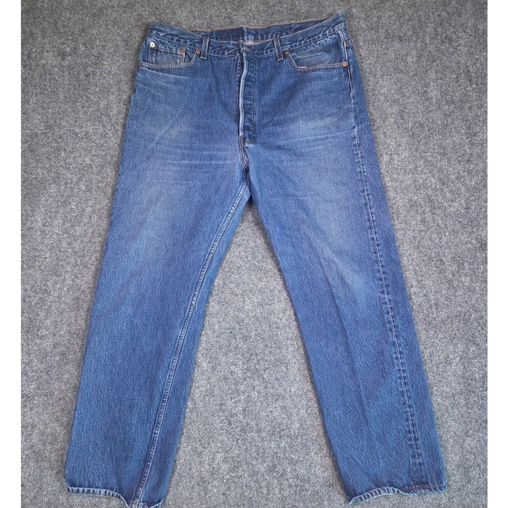Vintage Levi's 501xx Jeans Mens actual 42X34 Blue Made in USA Straight Leg Denim